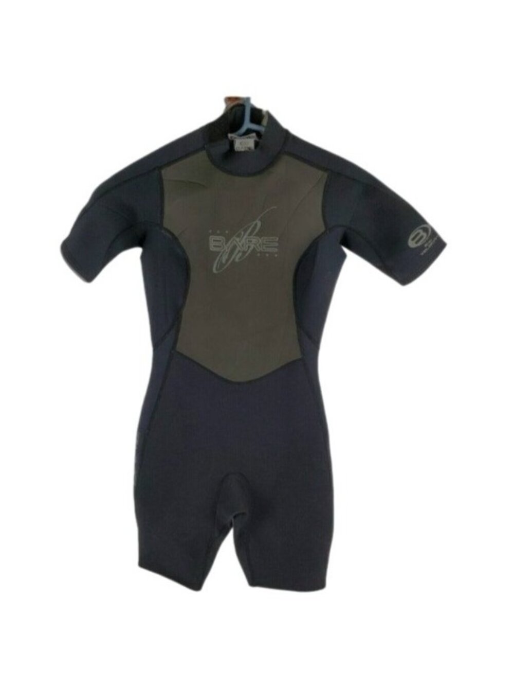 Bare Velocity Wetsuit Size 8 Black Surf Scuba Dive Ocean 2MM Progressive Stretch